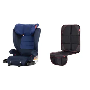 Diono Monterey 2XT Booster with Expandable Width & Ultra Mat Complete Back Seat Protection