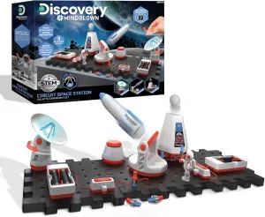 Discovery #Mindblown Circuitry Space Station Galactic Experiment Set, Build-It-Yourself Engineering Toy Kit, Explore The Science of Motion, Great Gift for Kids, 26-Piece, Age 8 