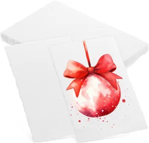 DIYEAH Thick Deckle Edges Watercolor Paper 300g Rough Textured Paper for Painting Calligraphy Sheets