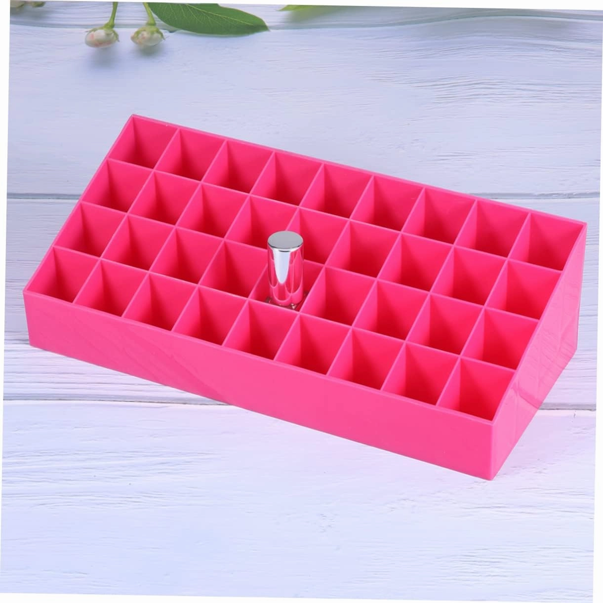 DOITOOL Clear Cosmetic Case 2pcs 36 Lipgloss Lip Tint Acrylic Lipstick Holder Storage Canister Lip Gloss Make up Cosmetic Rack
