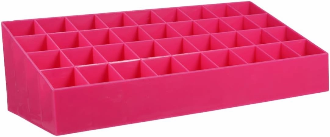 DOITOOL Clear Cosmetic Case 2pcs 36 Lipgloss Lip Tint Acrylic Lipstick Holder Storage Canister Lip Gloss Make up Cosmetic Rack