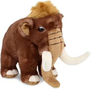 DolliBu Plush Mammoth Stuffed Animal - Soft Huggable Wild Woolly Mammoth, Adorable Playtime Mammoth Plush Toy, Cute Wildlife Cuddle Gift for Kids & Adult - 9 Inch