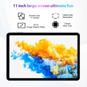 DOOGEE T30S Android 14 11 Inch 2.4K Gaming Tablet, Octa-Core with 16GB 256GB, 1TB Expandable, 8580mAh Battery, 13MP 8MP Camera, 5G WiFi, BT5.0, GPS, Includes Keyboard, Mouse, Stylus Pen and Case