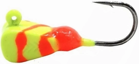 Drop Kick 1/16 Oz Chart Orange Swirl Ice Fishing Jig Highly Efficient Lures for Various Kinds of Fish Jagg0le1080