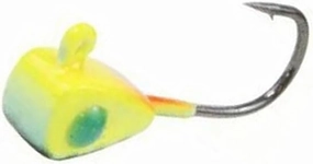 Drop Kick 3/64 Oz Chart Blue Glow Bar Ice Fishing Jig Highly Efficient Lures for Various Kinds of Fish Jagg0le0995