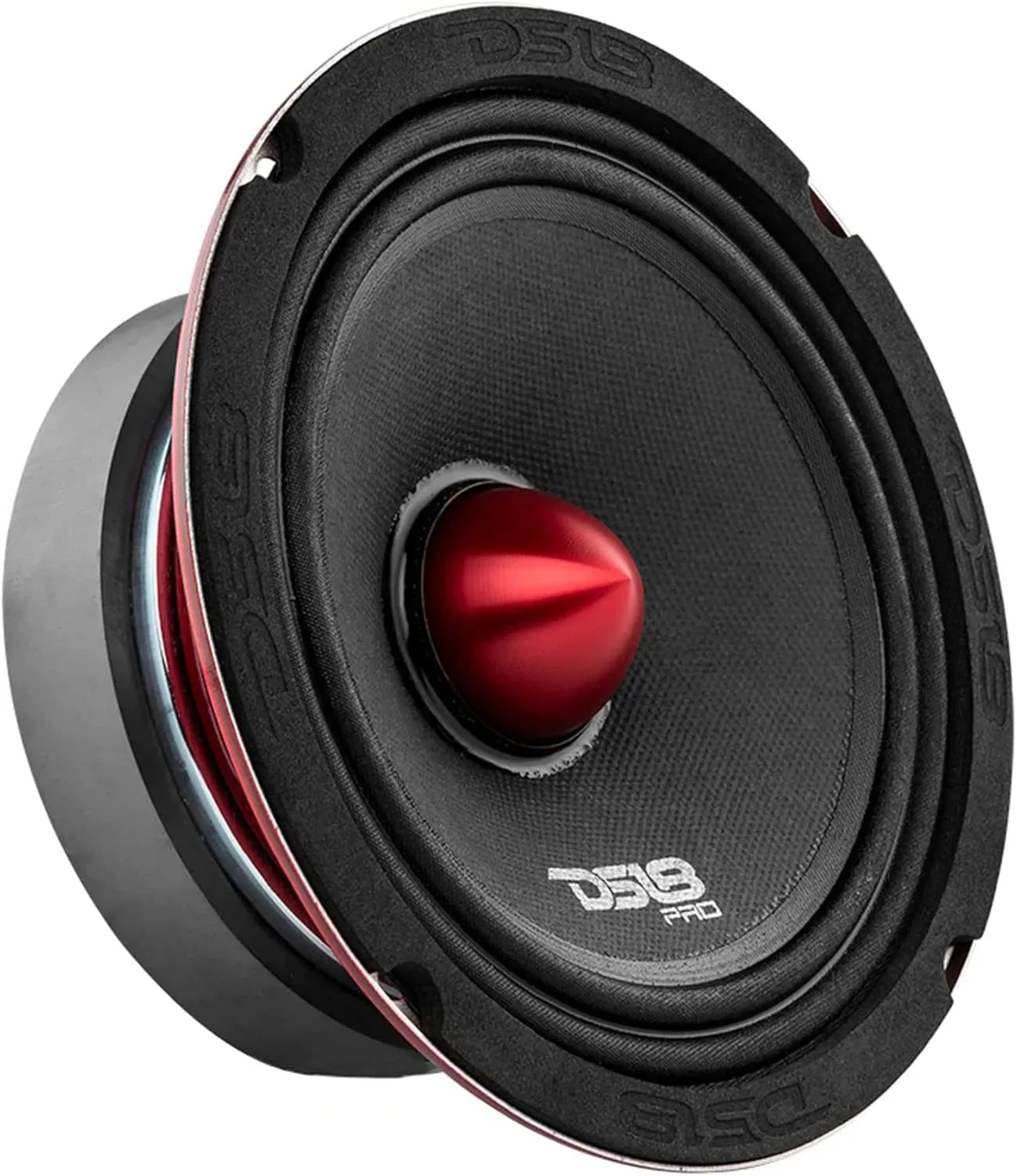 DS18 Mid and High Car Speaker Package - 2X 6.5" Midrange, 2X 1" Tweeters, Built-in Crossover