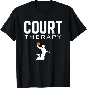 Dunking Court Therapy for Basketball Players Who Dunk T-Shirt
