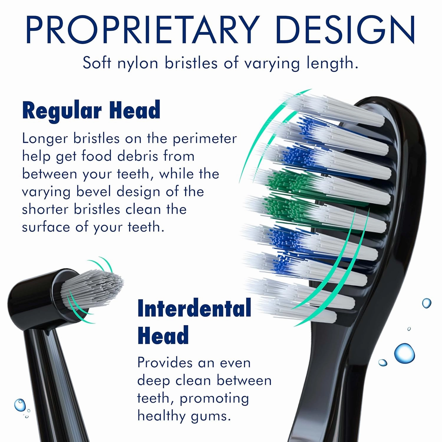 Duo Rechargeable Electric Toothbrush Set - with 14 Brush Heads, 3 Modes, Smart Auto-Timer, Charging Dock Holder - Dual Handle Electric Tooth Brush for Adults & Kids, Black and White