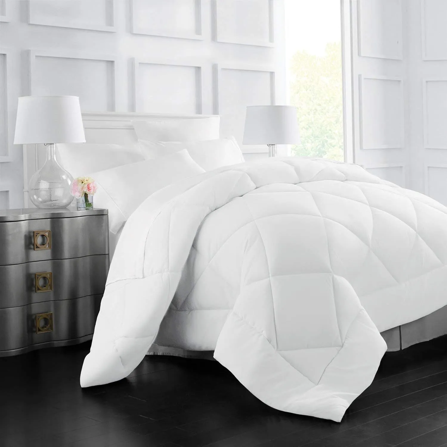 Duvet Insert King (106'' x 92'') Comforter All Season White Alternative Comforter