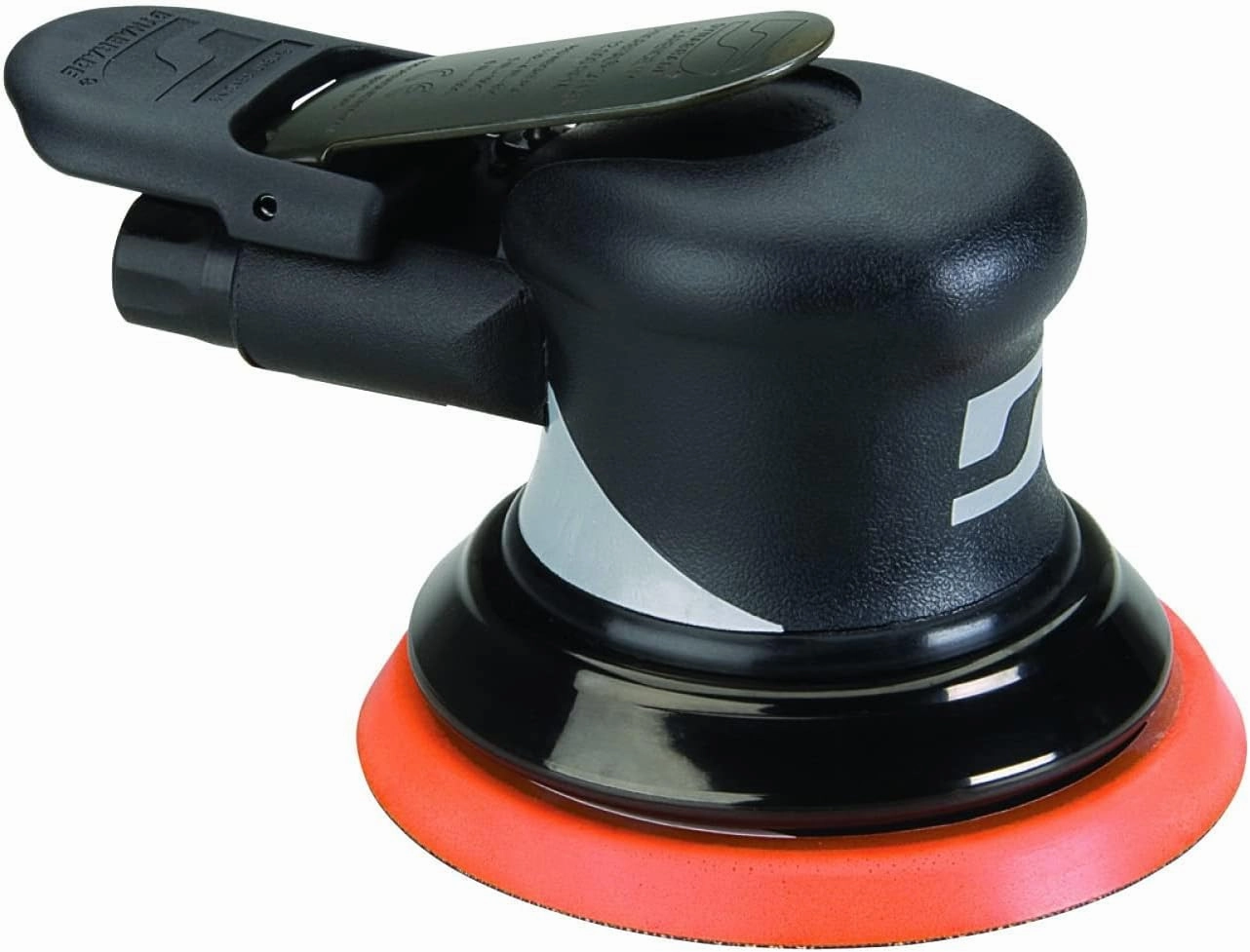 Dynabrade (56850) Dynorbital Supreme 5" (127 mm) Diameter Random Orbital Sander, Non-Vacuum | Proportionate 3/32" (2.5 mm) Diameter Orbit | 12000 RPM Pneumatic Motor
