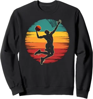 Dynamic Basketball Dunk Retro Sweatshirt