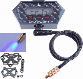 E-Tac Light Compound Bow Sight Light 8-32 15 Level Rechargeable Li-ion BT Sensor Auto On/Off No Adapters