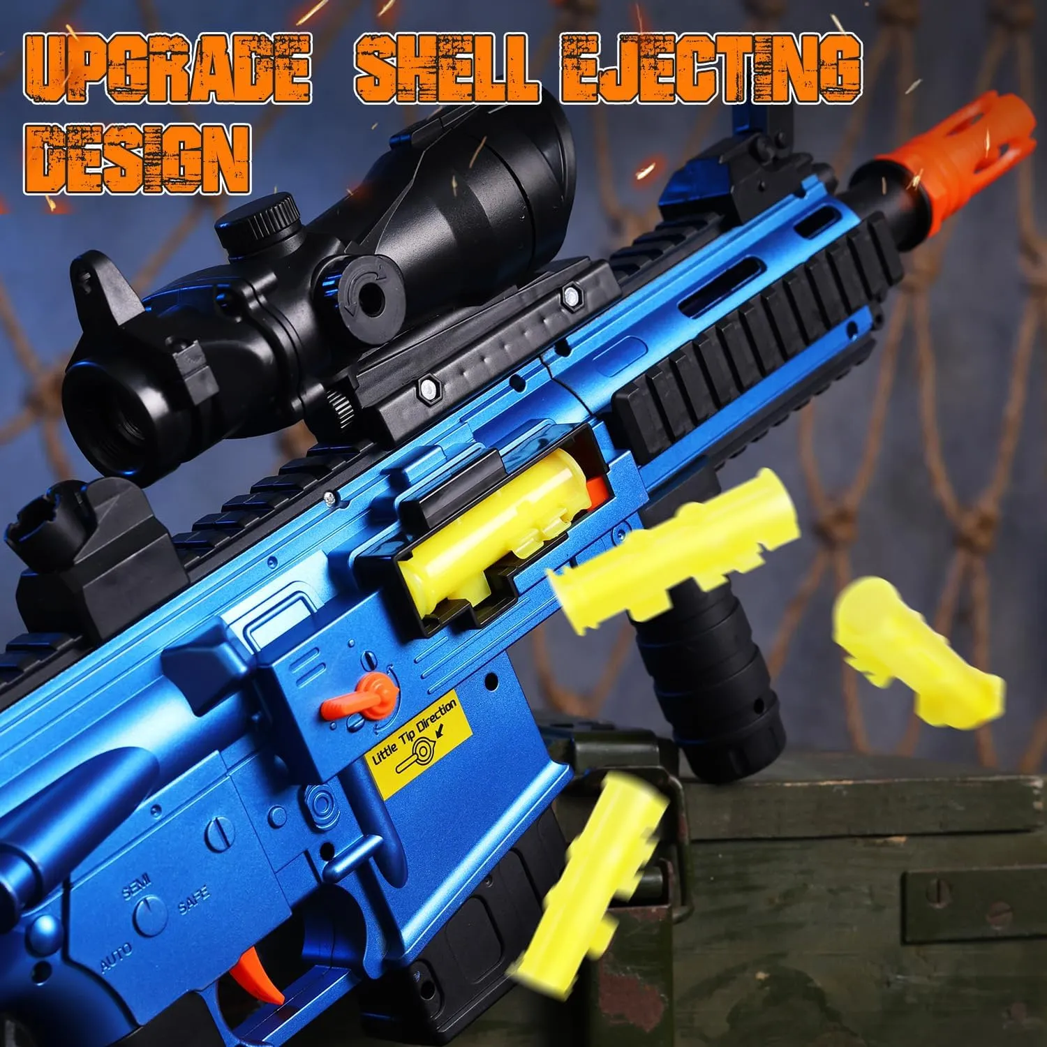 EagleStone Electric Realistic Toy Guns Sniper, Automatic Shell Ejecting Toy Gun Rifle with 30 Dart Clips,150 Foam Darts,Foam Blaster Toys for Kids Ages 8-12, Birthday Xmas Gift for Boys Adults