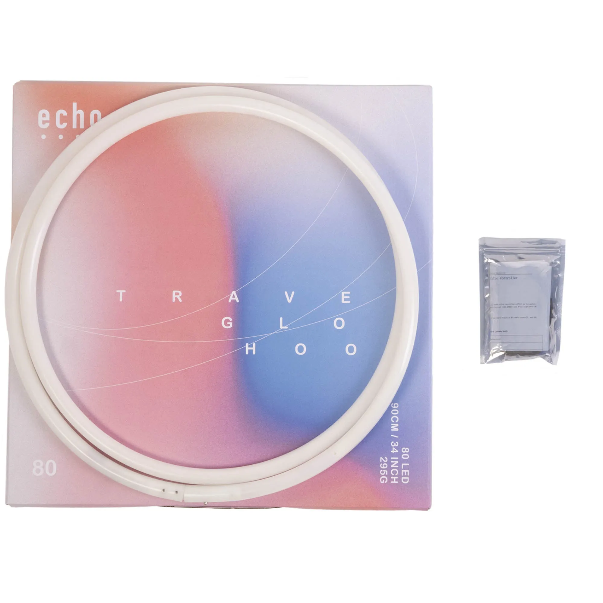 Echo Glow 80 -  LED Remote Control Glow Hula Hoop - 90cm