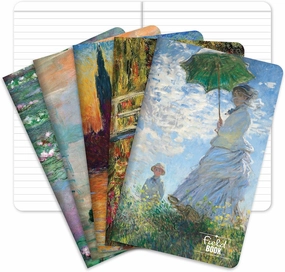 Elan Publishing Company Field Notebook - 5"x8" - MONET Patterns - Lined Memo Book - Pack of 5