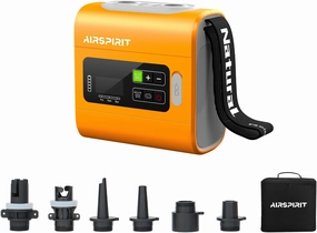 Electric Paddle Board Pump, Rechargeable 22PSI High Pressure SUP Air Pump, Intelligent Dual Stage Inflation & Deflation, Auto-Off for Stand Up Paddle Boards, Surfing Kite, Tent, Boat, Kayaks