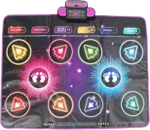 Electronic Dance Mat Toy Dance Pad,Adjustable Volume Built in Music for Girls and Boys Exercise Dancing Pad Game for TV Birthday Ideas for Family