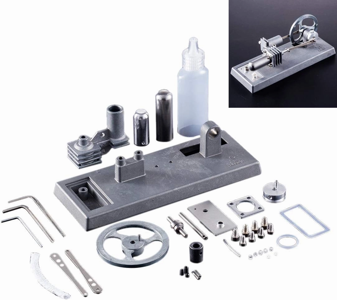Engine Model Kits, Stirling Engine Kit for Adults, Engine Motor Model Educational Physics Experiment STEM Model