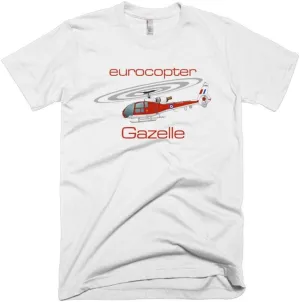 Eurocopter Gazelle Helicopter T-Shirt - Personalized with Your N#