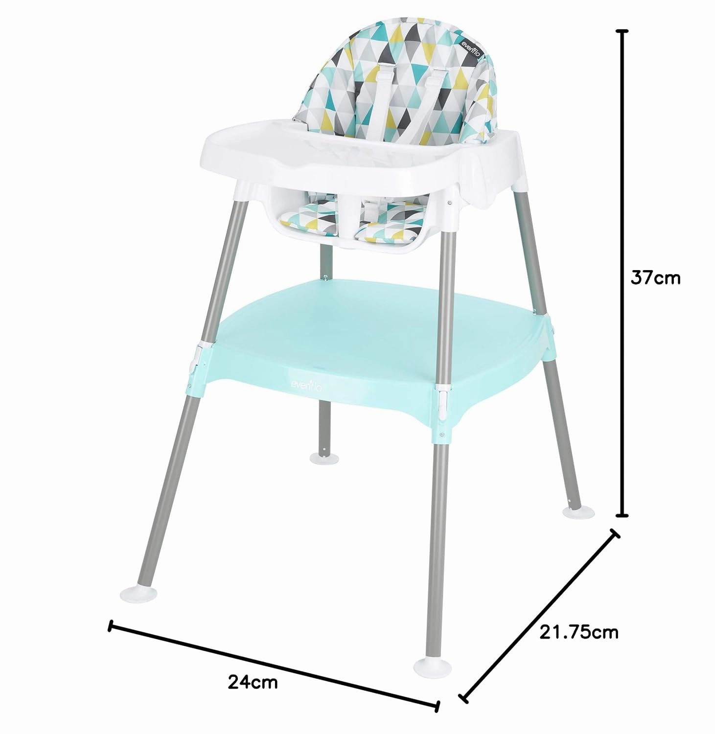 Evenflo 4-in-1 Eat & Grow Convertible High Chair, Polyester