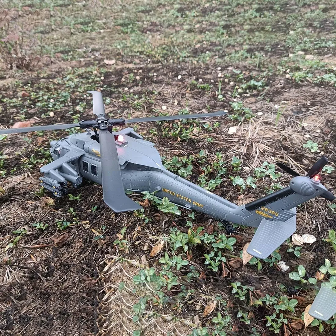 F09-H SH60 Seahawk RC Helicopter with Camera, Yu Xiang 2.4G 8CH Remote Control Aircraft, Dual Brushless Wingless, 6G/3D Stunt Copter Model for Adults-1:47 Scale (RTF Version/Grey)