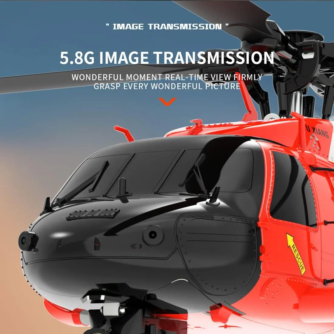 F09-S RC Helicopter for Adults, Remote Control Flying Helicopter, 1/47 Scale 2.4G 6CH RC Electric Airplane, RTF Easy to Beginners