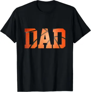 Father's Day Basketball Dad Hoop Slam Dunk Mens Retro T-Shirt