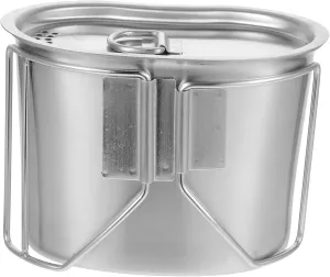 FAVOMOTO Backpacking Pot Portable Stainless Steel Mini Pot Camping Water Cup Lid