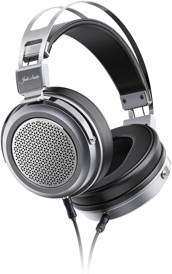 FiiO/JadeAudio JT1 Professional Studio Headphones for Recording Gaming Headset with Microphone, 50mm Diaphragms, Hi-Res Music Studio Headset