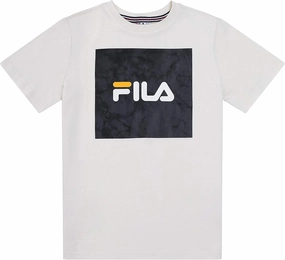 Fila Boys Classic Logo Short Sleeve Tee Shirt Top