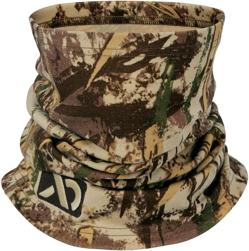 First Lite Midweight Merino Wool Neck Gaiter - Warm Camo Hunting Face Mask