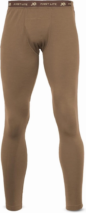 First Lite Men's Kiln Zip Off Long John - Midweight Merino Wool Hunting Base Layer