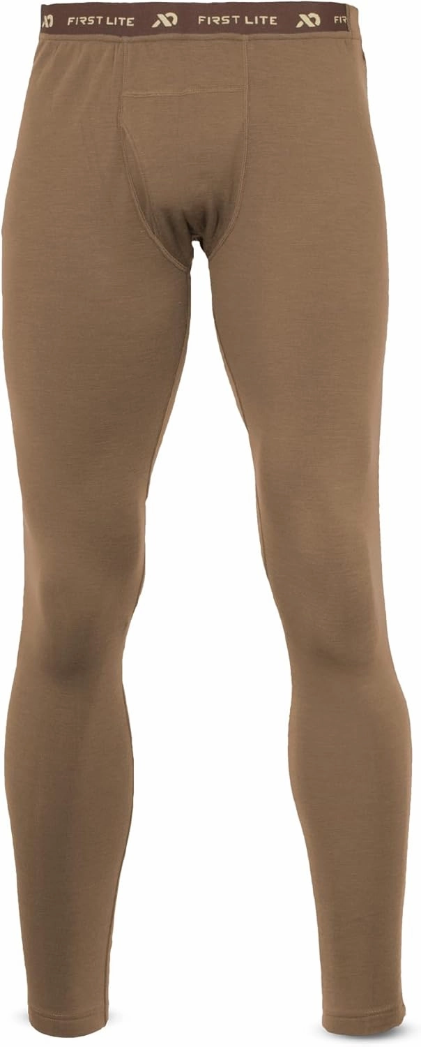 First Lite Men's Kiln Zip Off Long John - Midweight Merino Wool Hunting Base Layer