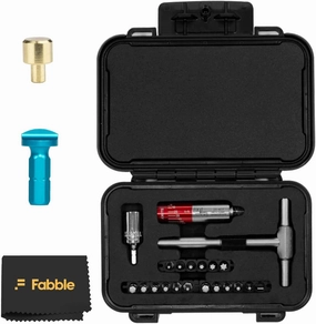 Fix It Sticks Maintenance Toolkit Bundle: Hardcase Set with T-Handle Wrench, Torque Drivers, Battery Cap Tool, Brass Hammer Head, and Microfiber Cleaning Cloth