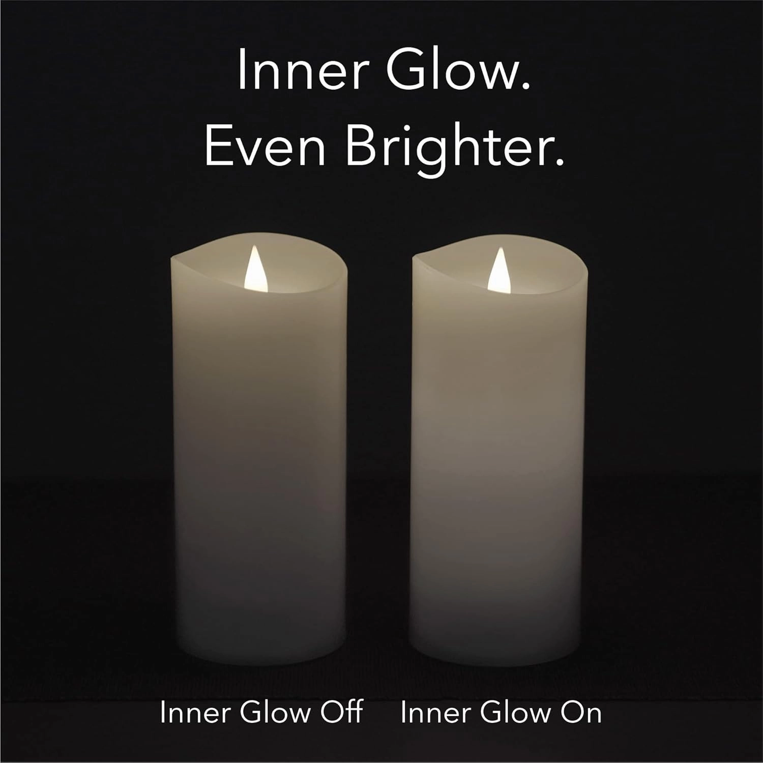 Flameless LED Candles with Remote Control, 4"x 10.3"Flickering 3D Moving Flame Battery Operated Candles in Real Wax Shell for Indoor Use, Home Decor White