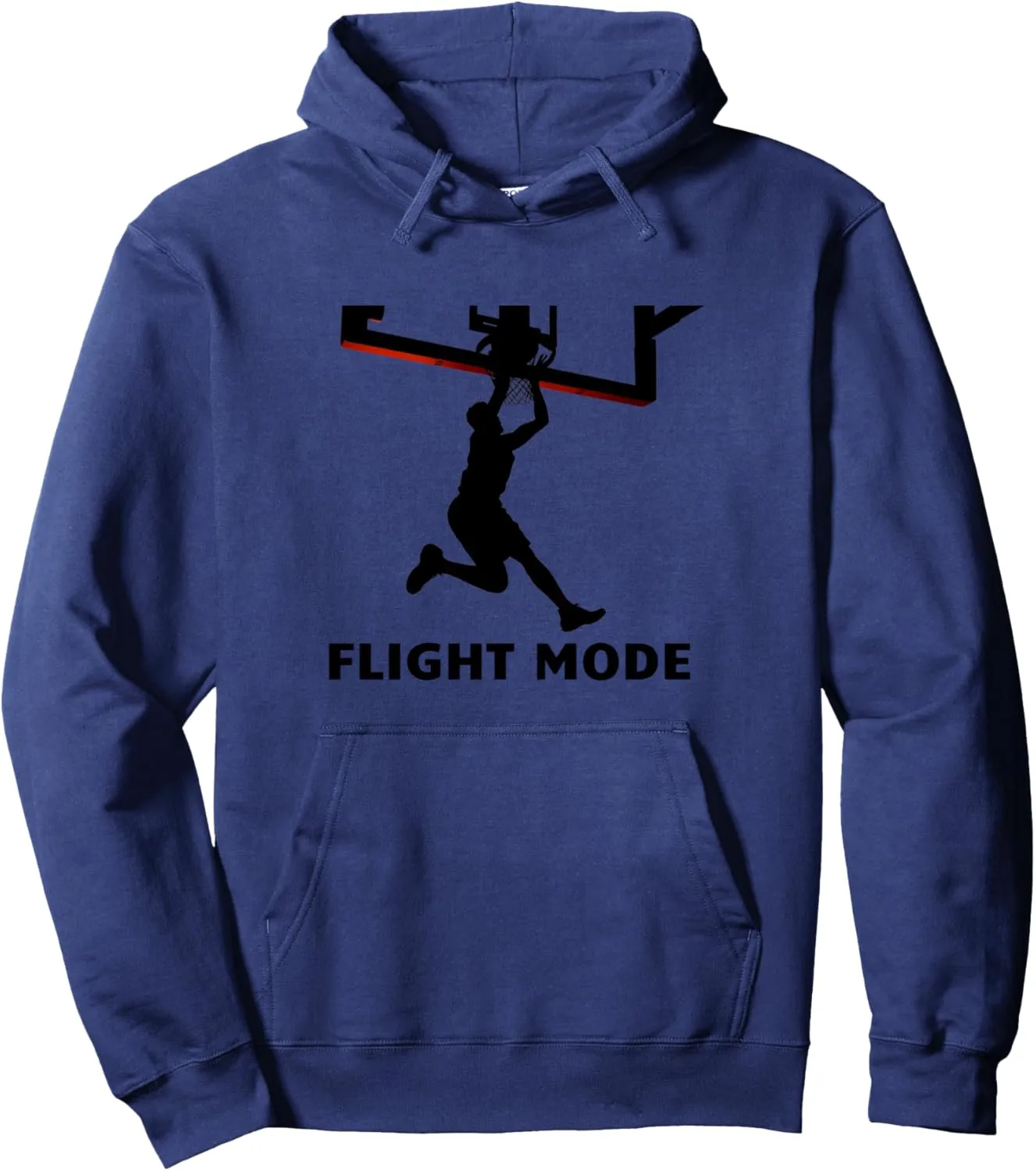 Flight Mode Basketball Dunk Silhouette Sports Fan Gift Pullover Hoodie