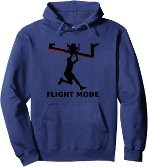 Flight Mode Basketball Dunk Silhouette Sports Fan Gift Pullover Hoodie