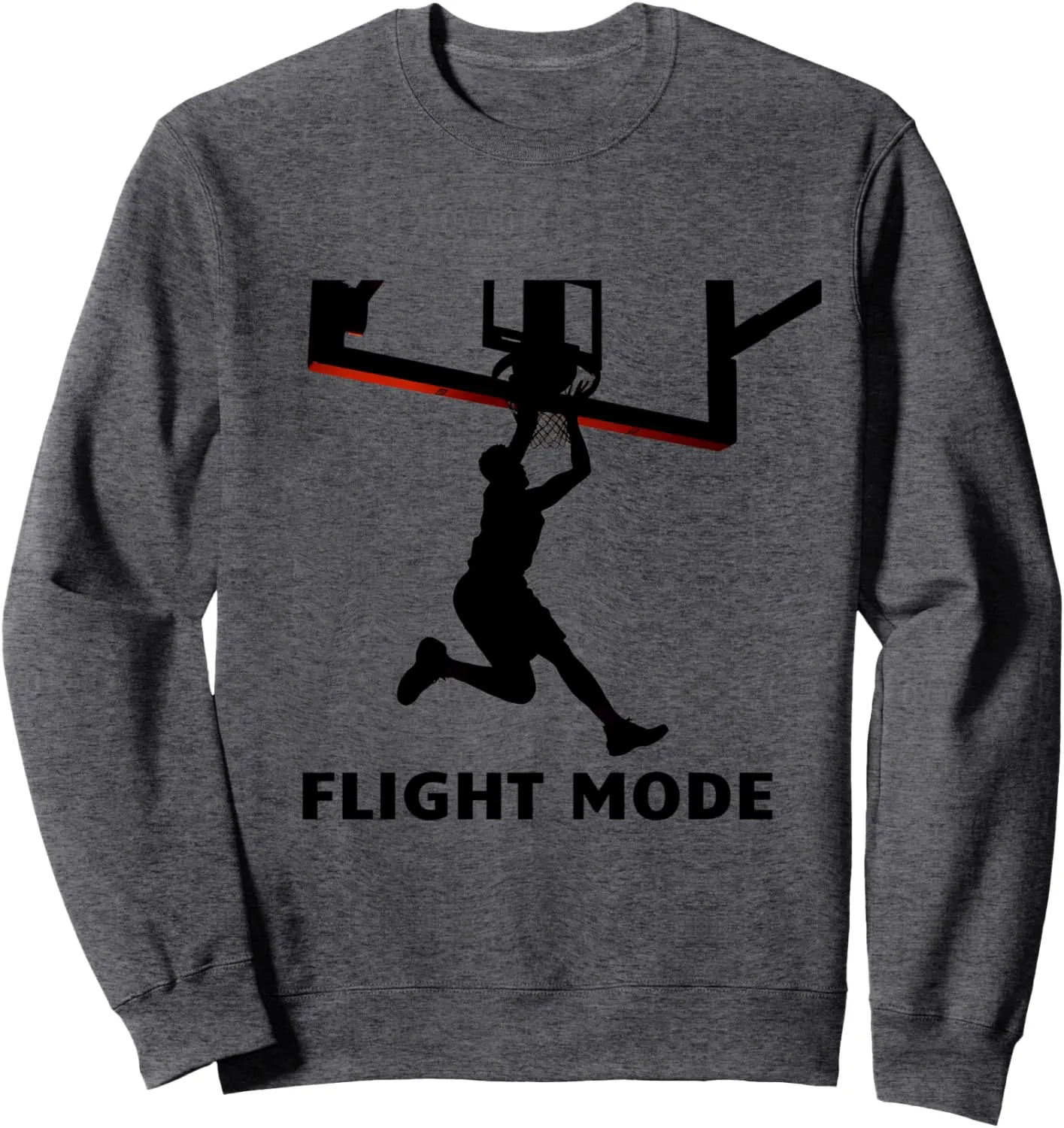 Flight Mode Basketball Dunk Silhouette Sports Fan Gift Sweatshirt