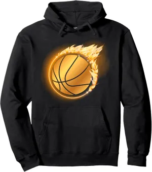 Flying Basketball Slam Dunk MVP Dribbling Rebound Hoop Net Pullover Hoodie