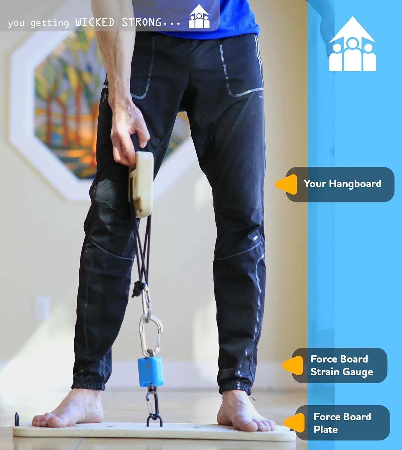 Force Board Portable Bluetooth Exercise Dynamometer for Isometric Strength Training