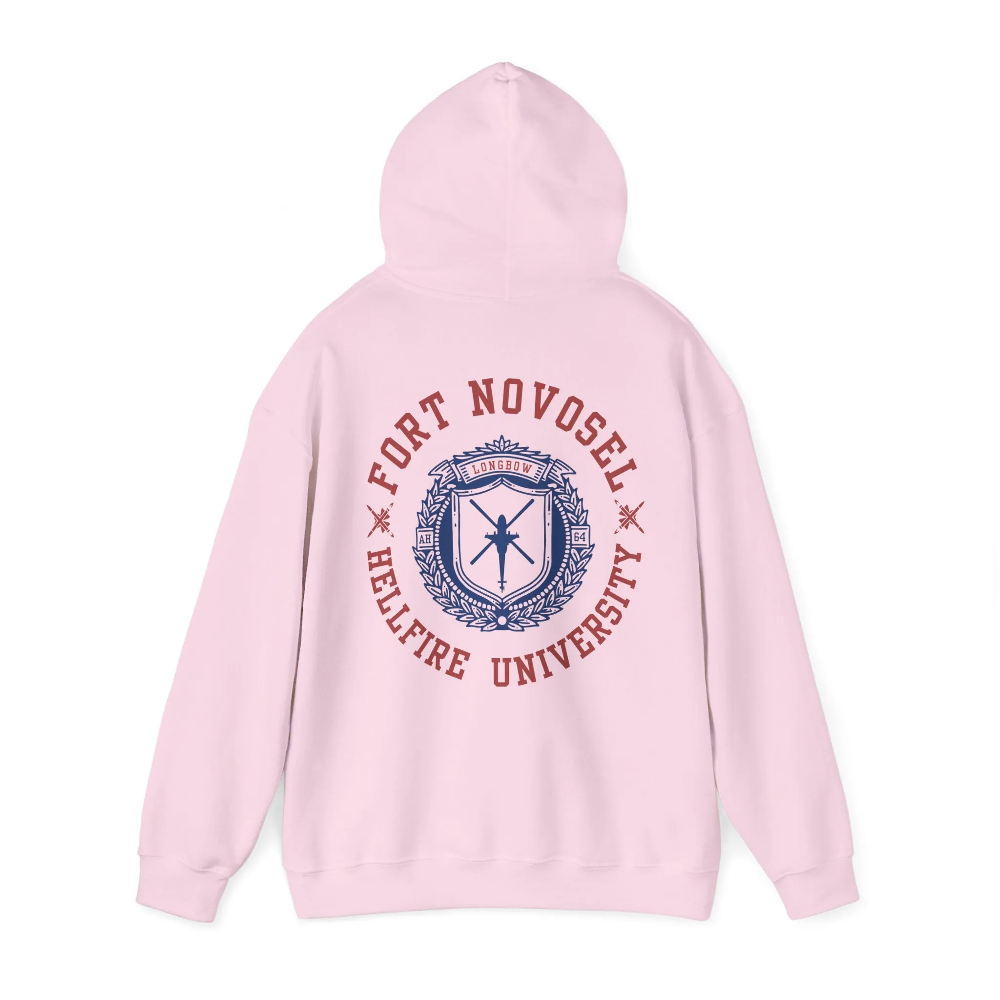 Fort Novosel Hellfire University Unisex Heavy Blend Hooded Sweatshirt