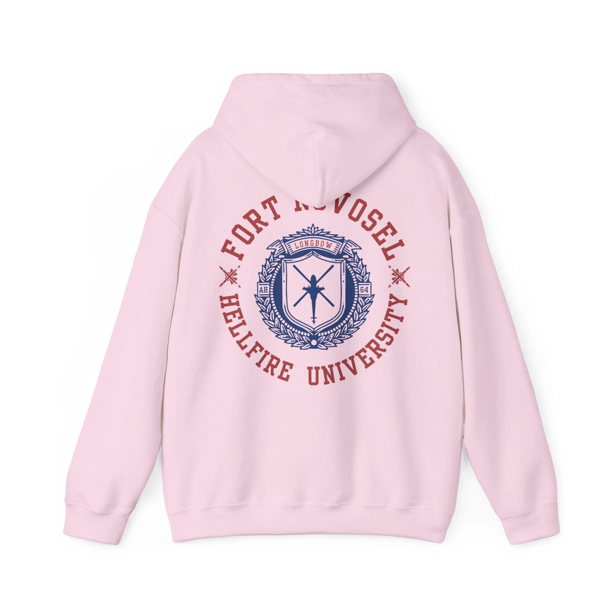 Fort Novosel Hellfire University Unisex Heavy Blend Hooded Sweatshirt