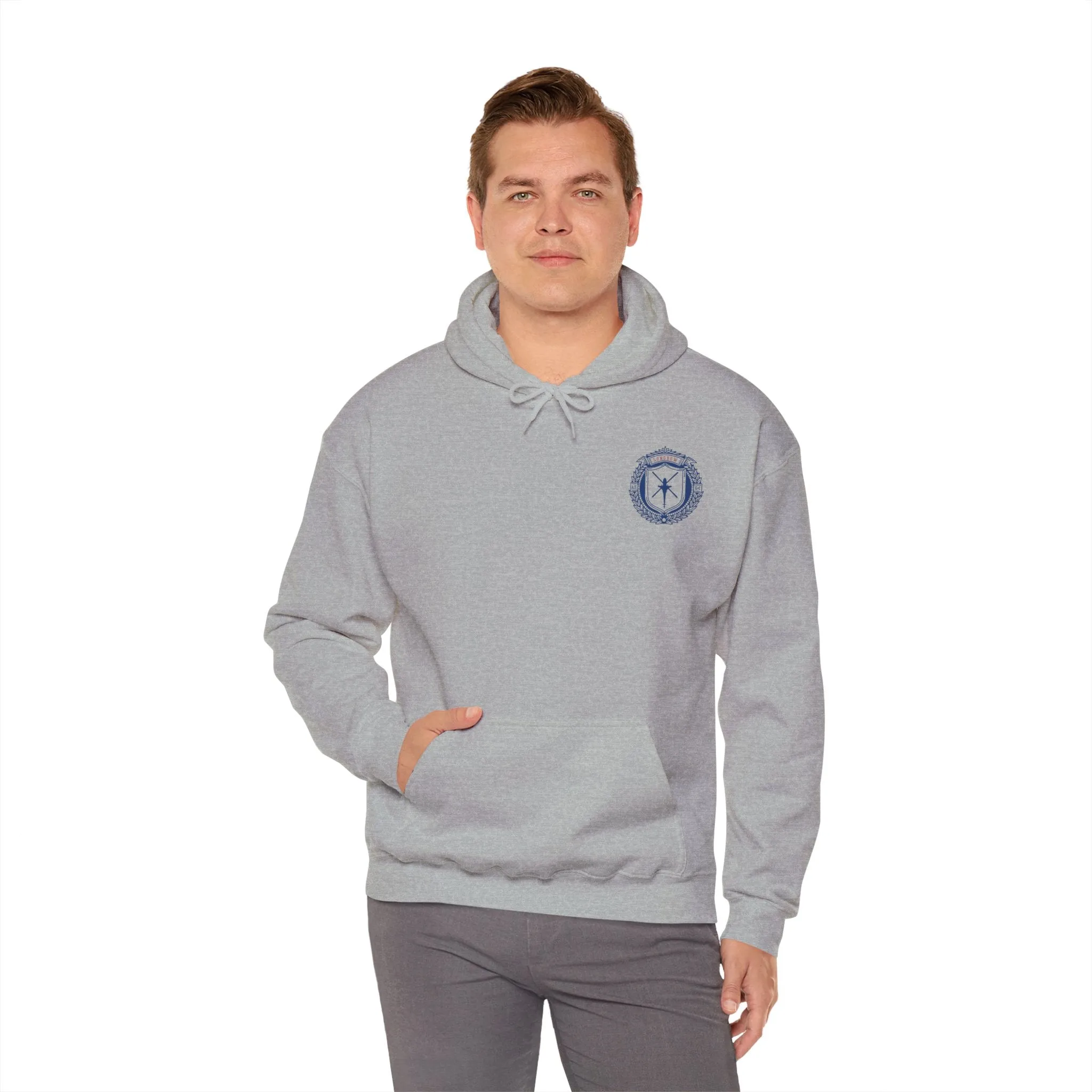 Fort Novosel Hellfire University Unisex Heavy Blend Hooded Sweatshirt
