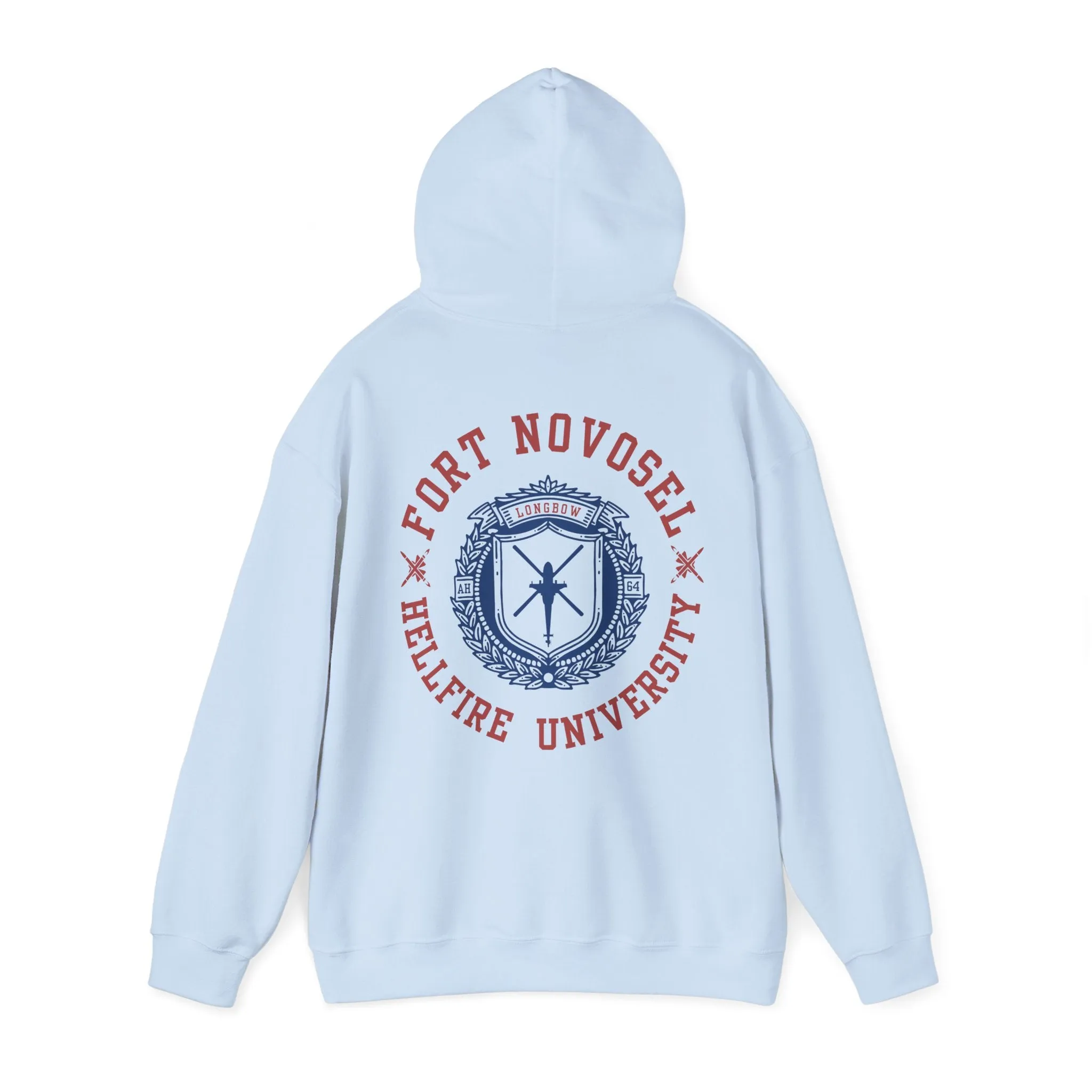 Fort Novosel Hellfire University Unisex Heavy Blend Hooded Sweatshirt