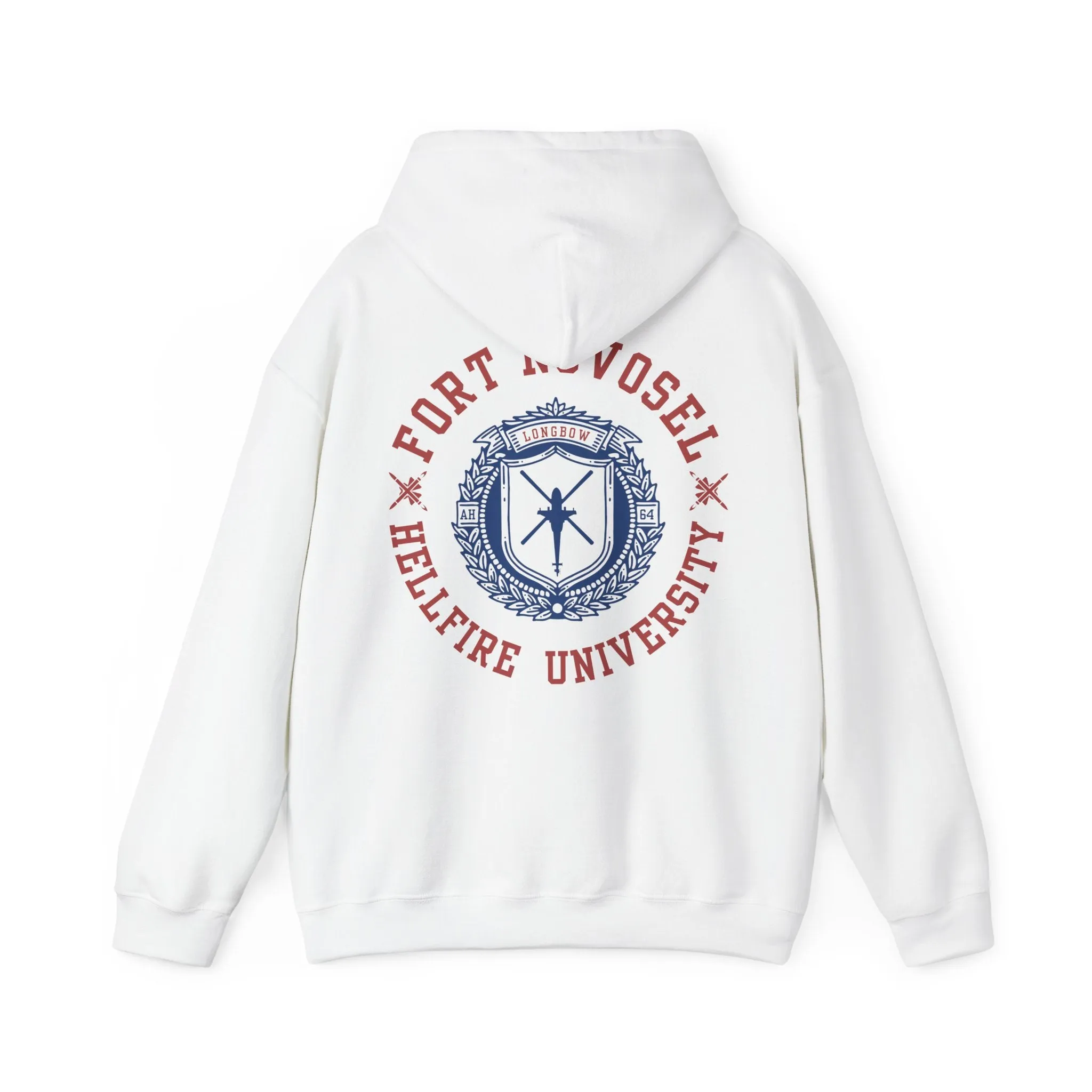 Fort Novosel Hellfire University Unisex Heavy Blend Hooded Sweatshirt