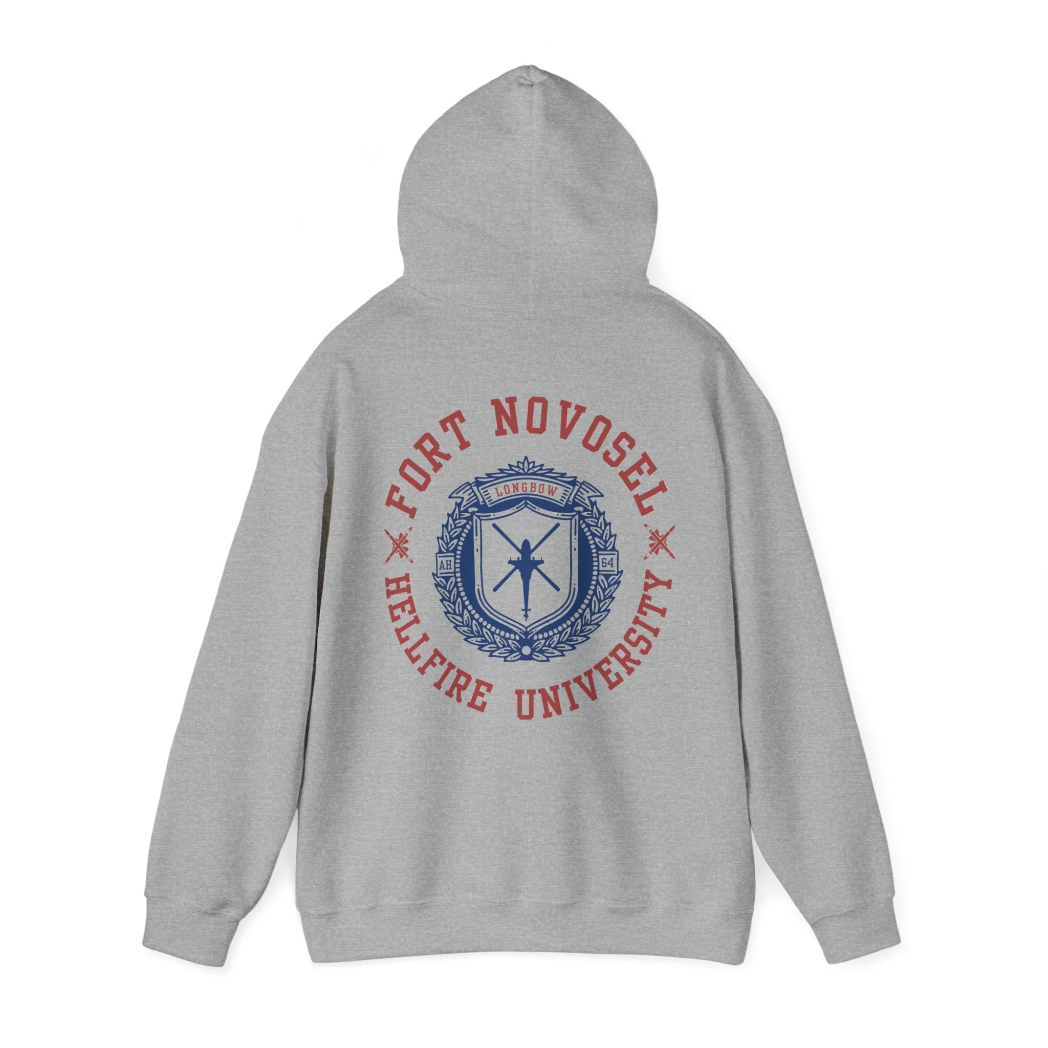 Fort Novosel Hellfire University Unisex Heavy Blend Hooded Sweatshirt
