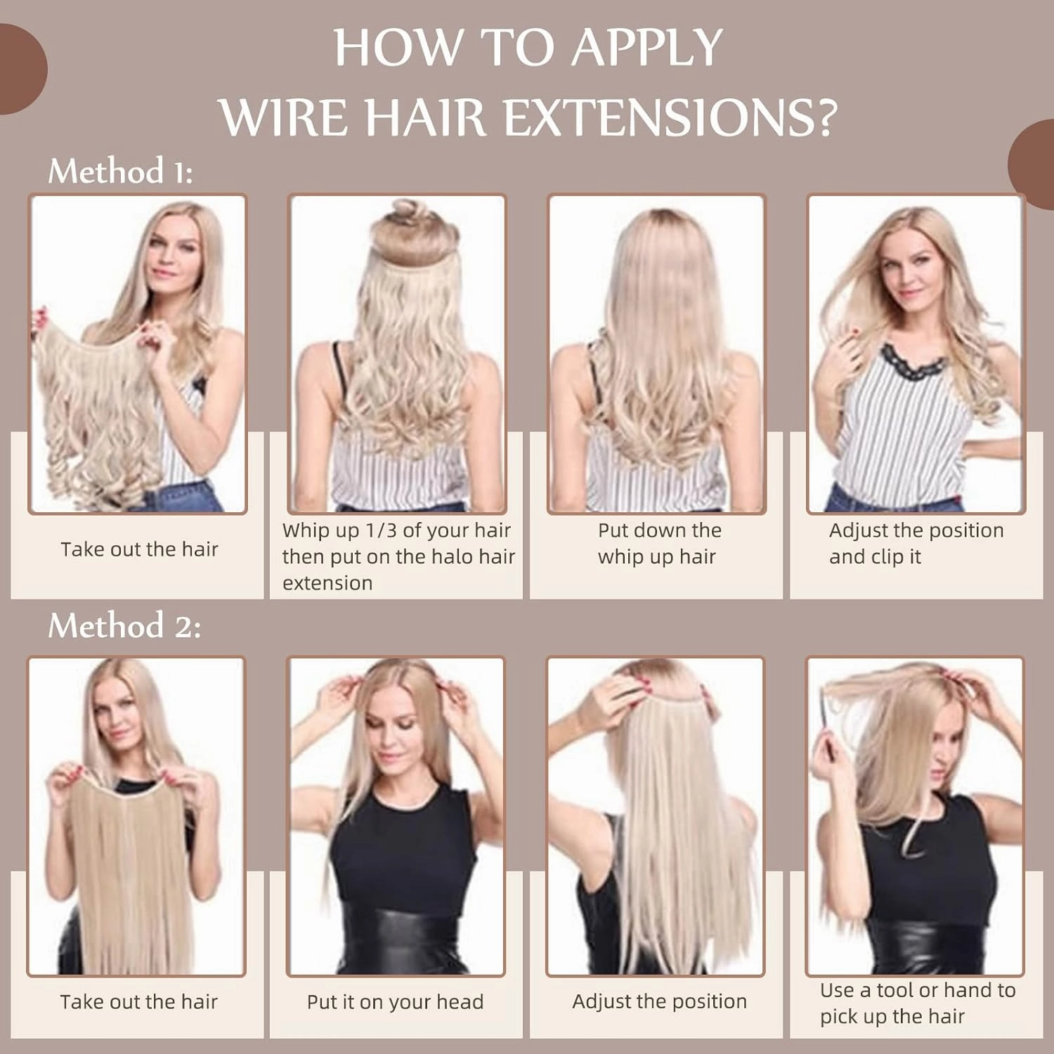 Fshine Invisible Wire Hair Extensions 12 Inch Balayage Brown Straight Human Hair Fish Line Clip in Layered Hairpiece One Piece Clip ins 70G Natural Remy Hair