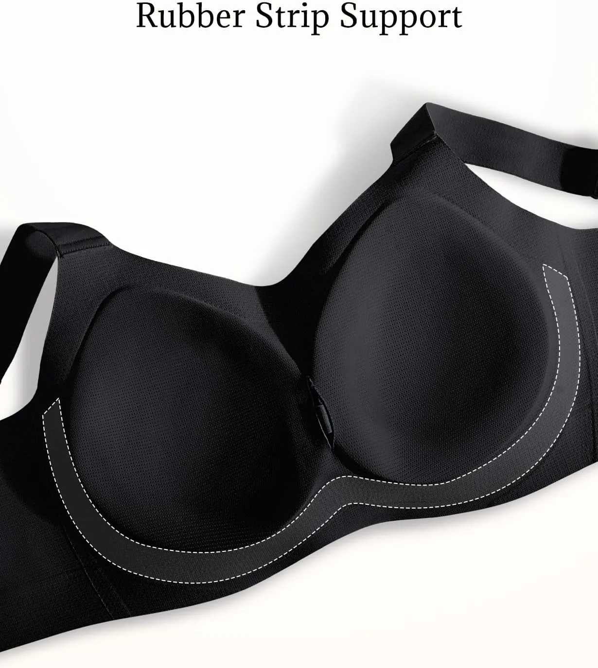 Full Coverage Padded Minimizer Bras Wireless Back Smoothing Bra No Underwire Hide Back Fat