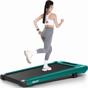 FUNMILY Walking Pad Treadmill with 8% Incline, 2.5HP Under Desk Treadmills for Home, 3 in 1 300 Lb Capacity Portable Mini Treadmill with Remote Control, Led Touch Screen, Installation-Free