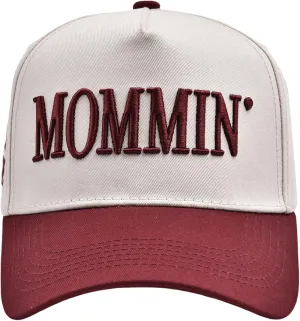 Funny Mommin Hat for Women, Mama Too Busy to Care Truck Hat Gifts Adjustable Washed Cotton Embroidered Mom Baseball Cap